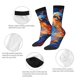 thumbnail image 4 of Fotbe Galactic Dog Swirls Art Calcetas Largas con Estampado para Hombre y Mujer – Calcetas de Compresión Transpirables y Elásticas, Viajar y Uso Diario Talla 5-11, 4 of 6