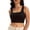 Black, variant on Womens Basic Square Neck Sleeveless Crop Tops Cute Double Layer Seamless Slim Fit Tank Tops