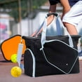 thumbnail image 6 of yotijar Pickleball Racket Bag Crossbody Bag Removable Adjustable Shoulder Strap Handbag with Zipper Gym Bag Paddle Bag Pickleball Bag Black Blue, 6 of 7