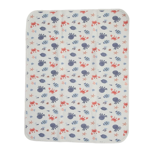 Baby Waterproof Bed Pad Washable Bedwetting Pads, 3 Layer Waterproof Design, Multi Purpose, Cute Patterns, Durable, Safe Material, Convenient And Practical