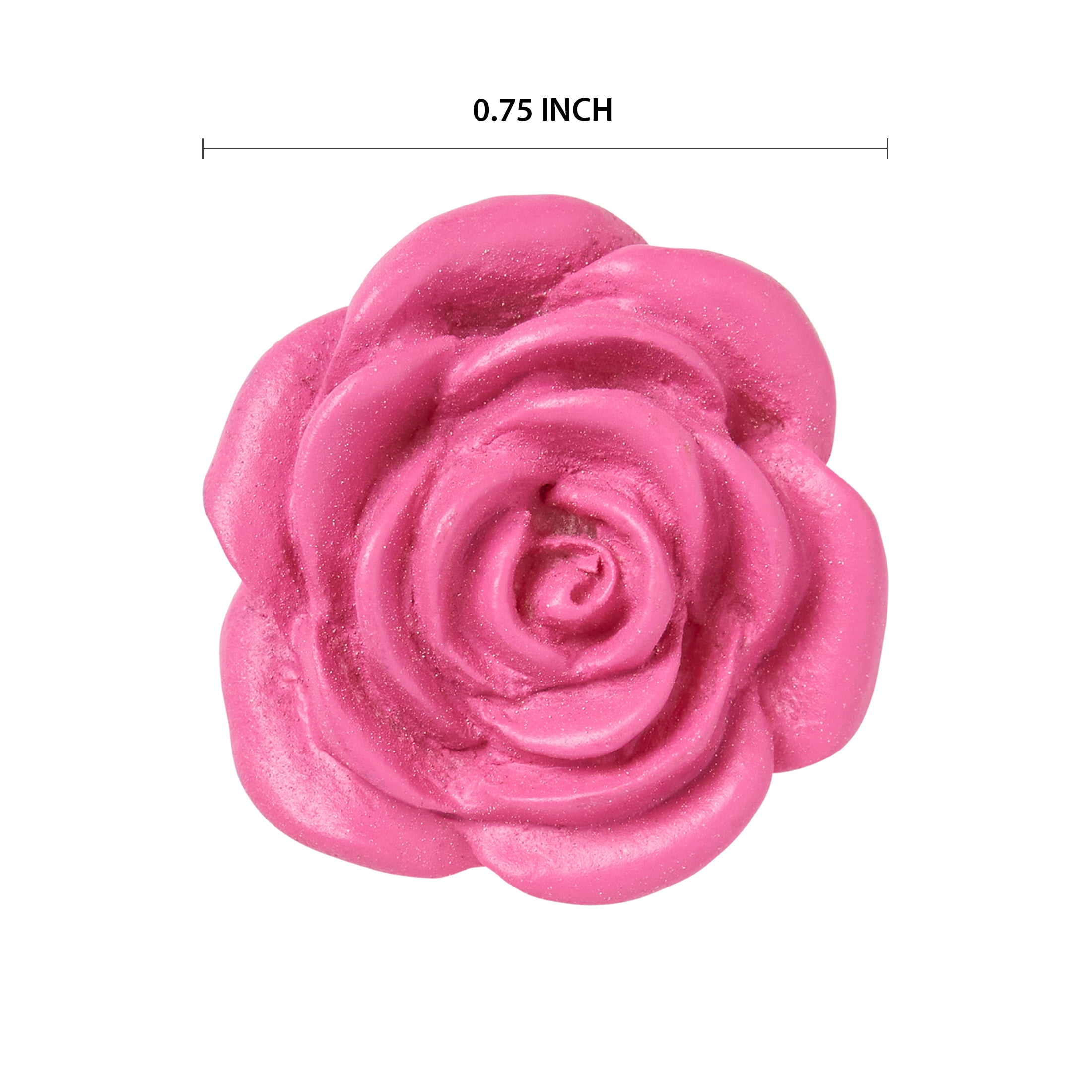 Offray pink blush tin yard resin flower accents are great for wedding, hair clips, scrapbooking, and other craft projects, 8 count, 1 package