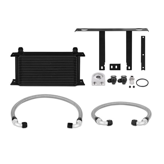 Mishimoto MMOC-GEN4-10BK Oil Cooler Kit Compatible With Hyundai Genesis Coupe 2.0T 2010-2012 Black