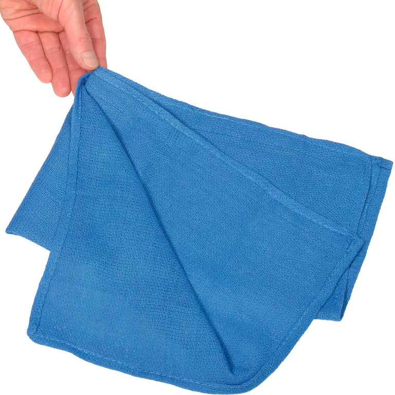 Monarch Brands 670232 50 lbs Global Industrial 100 Percent Cotton Blue Huck  Towels 