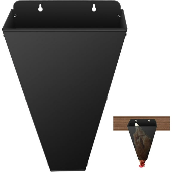 Medium Size Chicken Cone, Heavy-Duty Steel Poultry Restraining Cones for Chicken, Large Laying Hens, Roasters, Turkeys Up to 8 Pounds, Flat Back Funnel Cone Chicken Killing Cone, Easy to Clean