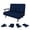 Blue, variant on QuzyAor Folding Sofa Bed Chair, 71.6" Wide Corduroy Convertible Loveseat Couch, with 5 Adjustable Positions, Removable Pillow and Sturdy Metal Frame, for Living Room, Bedroom, Blue