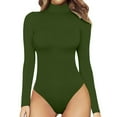 thumbnail image 1 of Mode Femme Col Roulé Simulé Manches Longues Hauts en Peluche Combinaison, 1 of 5
