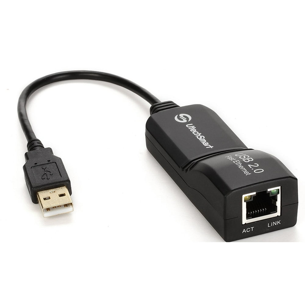 USB Network Adapter, UtechSmart USB 2.0 to 10/100 Fast LAN Wired Network Adapter for