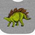 thumbnail image 4 of Inktastic Smiling Stegosaurus Boys or Girls Baby Bib, 4 of 4