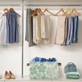 thumbnail image 5 of Yayeee 2 Pack Canvas Storage Basket with Handles for Shelves Fabric Bins Closet Organizer, Green Floral, 5 of 8