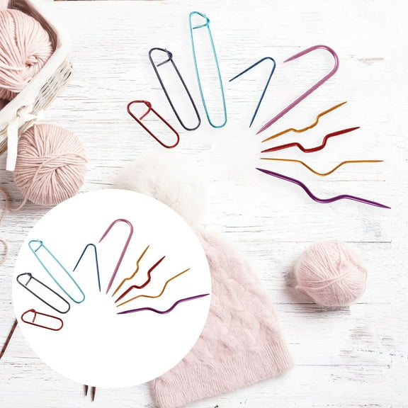 LOLIPPYY 9PCS Knitting Hooks for Beginners in Assorted Color for Knitting and Sewing