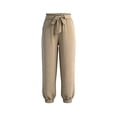 thumbnail image 5 of TaTaai Women's Summer Linen Loose Ankle Cuffed Pants Elastic Drawstring Waist Solid Trousers with Side Pockets Comfy Casual Vacation Bottoms Gift, 5 of 5