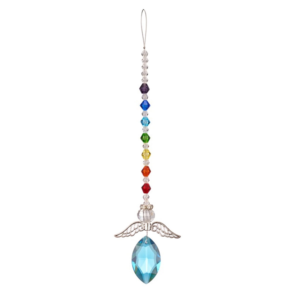 Crystalsuncatcher Hanging Crystal Angel Chakra Rainbow Maker Guardian
