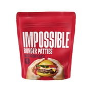 Impossible Burger Patties Meat From Plants, Frozen, 6 Patties, 24 oz (Frozen)