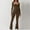 Brown, variant on Jumpsuits for Women Casual,Womens Flare Jumpsuits Sexy One Piece Bodycon Spaghetti Straps Rompers Unitard Bodysuit