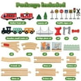 thumbnail image 2 of Beefunni 72PCS Wooden Train Set for Toddlers, Train Set Track，Birthday Christmas Train Toy Gift for Boys Girls 3 4 5 6 Years Old, 2 of 8