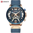 thumbnail image 4 of CURREN Casual Sport Watches for Man Top Brand Leather Fashion Quartz Wristwatch Luxury Chronograph Clock Men's Watch Relogio, 4 of 5