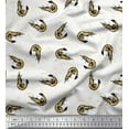 thumbnail image 1 of Soimoi Georgette Viscose Fabric Circle,Dot & Prawns Ocean Decor Fabric Printed Yard 42 Inch Wide, 1 of 4