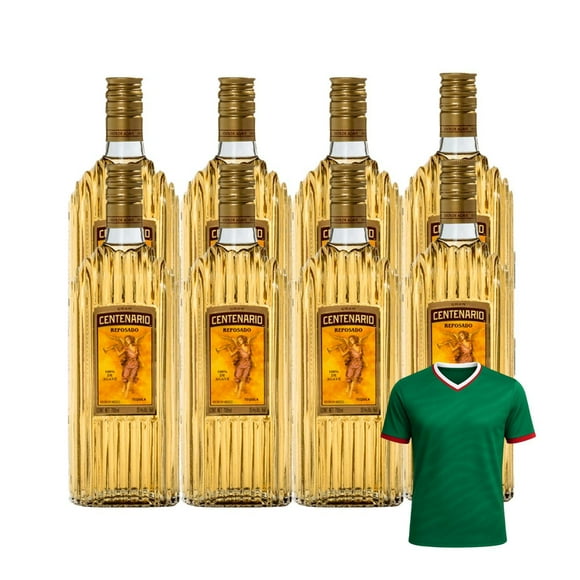 8 Tequila Gran Centenario Reposado 700 ml + Jersey Verde