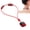 Red, variant on Portable Pendant Neck Massager with Heat, Levels Electric Pulse Massager for Neck Relaxation for Office, Travel, Home