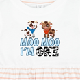 thumbnail image 4 of Inktastic Moo Moo I'm 1 with Cute Holstein Cows Girls Baby Dress, 4 of 5