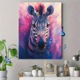 thumbnail image 4 of Qisvanset Framed Canvas Wall Art 12x16 Inch Watercolor Zebra Animal Modern Home Wall Art, 4 of 5