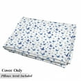 thumbnail image 5 of Butterflies Floor Pillow Lounger Cover, Butterflies Patterns Seasonal Jolly Rainforest Wilderness Illustration, Nap Mat Printed Fabric Case for 5 Pillows, 88" x 36", Blue White Black, by Ambesonne, 5 of 5