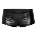 thumbnail image 3 of Riforla Womens Shiny Metallic Carnival Shorts Hot Pants Dance Bottoms Shorts for Women Black S, 3 of 4