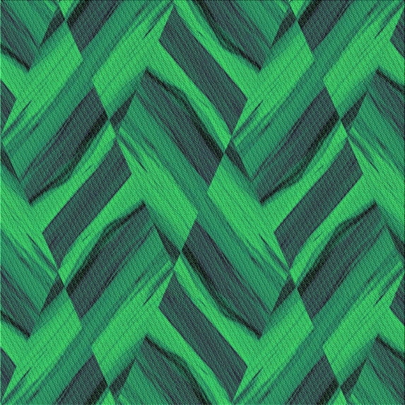 Ahgly Company Indoor Square Patterned Medium Teal Green Area Rugs, 6' Square