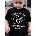thumbnail image 1 of Camiseta creativa con estampado de padre e hijo, manga corta, cómoda y vibrante, para niño, ropa de verano., 1 of 6