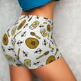 thumbnail image 4 of Goofa Honey Printed Workout Shorts Women Seamless Scrunch Butt Lifting High Waisted Gym Booty Shorts Elastic Workout Shorts-X-Large, 4 of 8