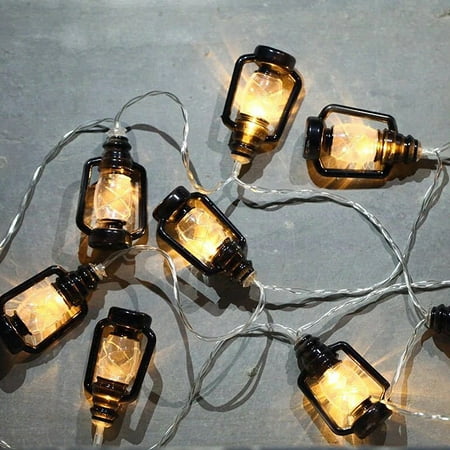 

Waterproof Led Retro Kerosene Light Strings Ramadan Festival Night Lamp Party Wedding Birthday Decoration