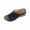 Navy, variant on Bxsruta Women's Wedge Heel Peep-Toe Mule Sandals with Faux Leather Upper for Casual Beach and Everyday Wear