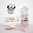 thumbnail image 3 of Watching Mini Mouse Quote Kids Cartoon Quotes Wall Sticker Art Decal for Girls Boys Room Bedroom Nursery Kindergarten House Fun Home Decor Stickers Wall Art Vinyl Decoration Size (20x18 inch), 3 of 3