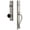 Satin Nickel, variant on Grandeur 854573 Fifth Avenue Solid Brass Rose Dummy Full Plate Full Plate 'S' Grip