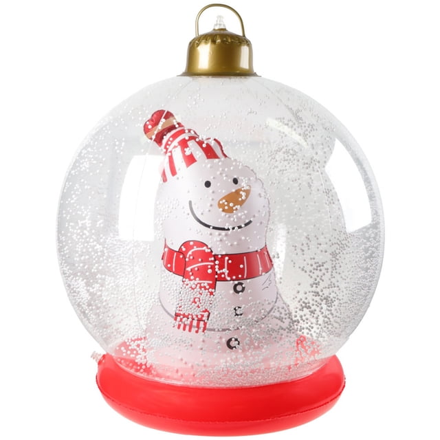 Meitianfacai Inflatable Christmas Ornaments PVC Ball 28 Inch Large Christmas Inflatables Decorations Outdoor Ball Inflatable Ornaments For Outdoor Yard