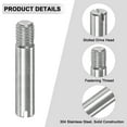 thumbnail image 2 of Uxcell 10-Pack M8 x 40mm Slotted Cylindrical Pin Dowel, 304 Stainless Steel for Metal Devices [Silver Tone], 2 of 6