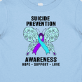 thumbnail image 4 of Inktastic Suicide Prevention Awareness Hope Support and Love Boys or Girls Baby T-Shirt, 4 of 5