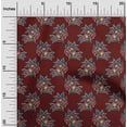 thumbnail image 1 of oneOone Coton Bio Voile Feuilles & Imprimé Floral BTY 42 Pouces de Large, 1 of 4