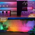 thumbnail image 3 of Indmird RGB LED Spotlight 30 W with 360° Remote Control and Bluetooth App LED Wall Washer IP66 Waterproof Party Light for Garden Stage Light Christmas, 3 of 8