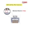 thumbnail image 2 of Petechtool Conectores De Paso Rj45 Cat6, Enchufes 8P8C Chapados En Oro Y Alivio De Tensión (50Xcat6Plug+50Xstrain Relief), 2 of 5