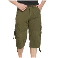thumbnail image 1 of SHIXIAOO Cargo 7 Minute Pants Pocket Loose Slacks, 1 of 5