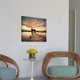 thumbnail image 3 of Arte mural en lienzo con puente y lago al atardecer, decoración paisajística para sala, 3 of 6