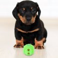 thumbnail image 3 of KAKOWELY Juguete interactivo con sonido chirriante para perros, pelota dispensadora de golosinas y comida, juguete de entrenamiento para perros, 3 of 5