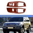 thumbnail image 4 of Car Interior Dashboard Frame For Land Cruiser 100 Lc100 Fj100 97-07 Air-conditioning Outlet Wood Gr, 4 of 5