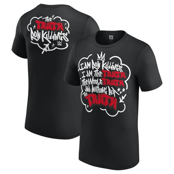 Men's Black Ron Killings/R-Truth Truth Quote T-Shirt