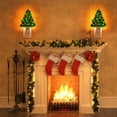 thumbnail image 4 of Árbol de Navidad de cerámica Night Light Brightown, 6 pulgadas, paquete de 2, 4 of 7