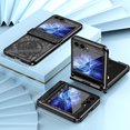 thumbnail image 6 of Allytechgroup Galaxy Z Flip5 Case, Hinge Protection Shockproof PC Back Cover Ani-Scratch Luxury Bumper Phone Case for Samsung Galaxy Z Flip 5, Black, 6 of 7