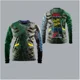 thumbnail image 3 of Jerseys de pesca unisex de cuello redondo para exteriores, de manga larga, con protección UV, para ciclismo de montaña, de secado rápido, 3 of 4