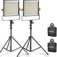 thumbnail image 1 of Panel de Luz Neewer 2x Bicolor480 Led Video Luz Regulable Con Soporte Luz, 1 of 8