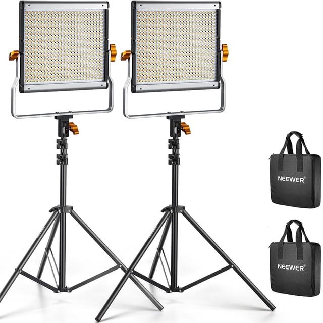 Panel de Luz Neewer 2x Bicolor480 Led Video Luz Regulable Con Soporte Luz